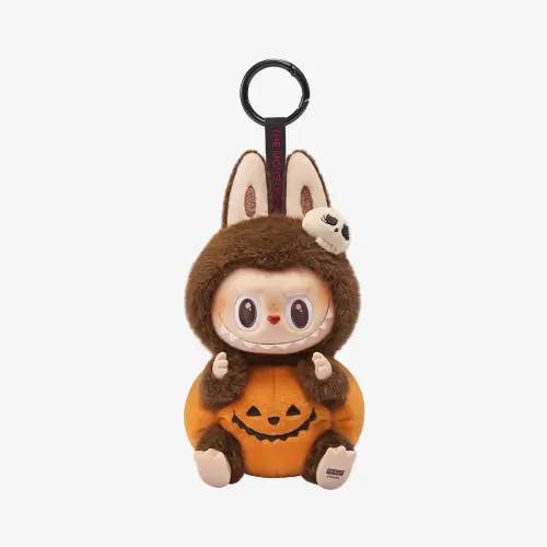 LABUBU Sitting Pumpkin Halloween Pendant LABUBU Sitting Pumpkin Halloween Pendant Front Side View