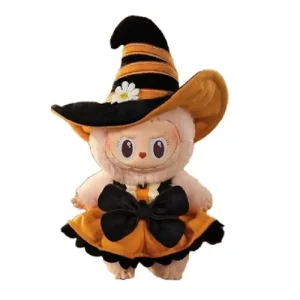 Labubu Magic of Pumpkin Mokoko Vinyl Plush Pendant Front Side View