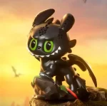 THE MONSTERS – LABUBU How to Train Your Dragon Figurine Close-Up View
