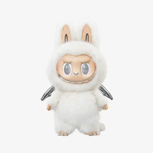 THE MONSTERS – Labubu ANGEL IN CLOUDS Vinyl Face Doll THE MONSTERS – Labubu ANGEL IN CLOUDS Vinyl Face Doll Front Side