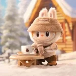 THE MONSTERS – Labubu DRESS BE LATTE Vinyl Plush Doll Full View