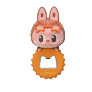 Labubu Jump Into Summer Series Bottle Opener Fridge Magnet Front Side