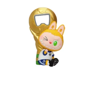 Labubu x FIFA SERIES Crowning Moment Secret Edition Bottle Opener Fridge Magnet Front Side