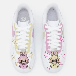 Labubu x Nike Air Force 1 Sneaker Top View