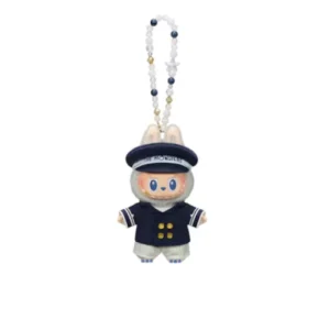 The Monsters De Vliegende Labubu Series Captain Labubu Vinyl Plush Hanging Card Front Side