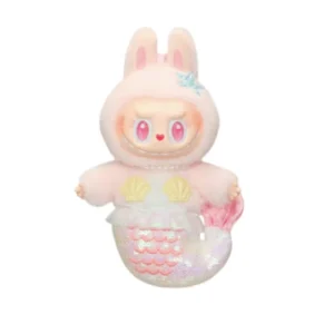 The Monsters De Vliegende Labubu Series Mermaid Mokoko Vinyl Plush Hanging Card Front Side