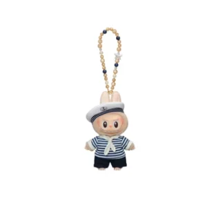 The Monsters De Vliegende Labubu Series Sailor Labubu Vinyl Plush Hanging Card Front Side